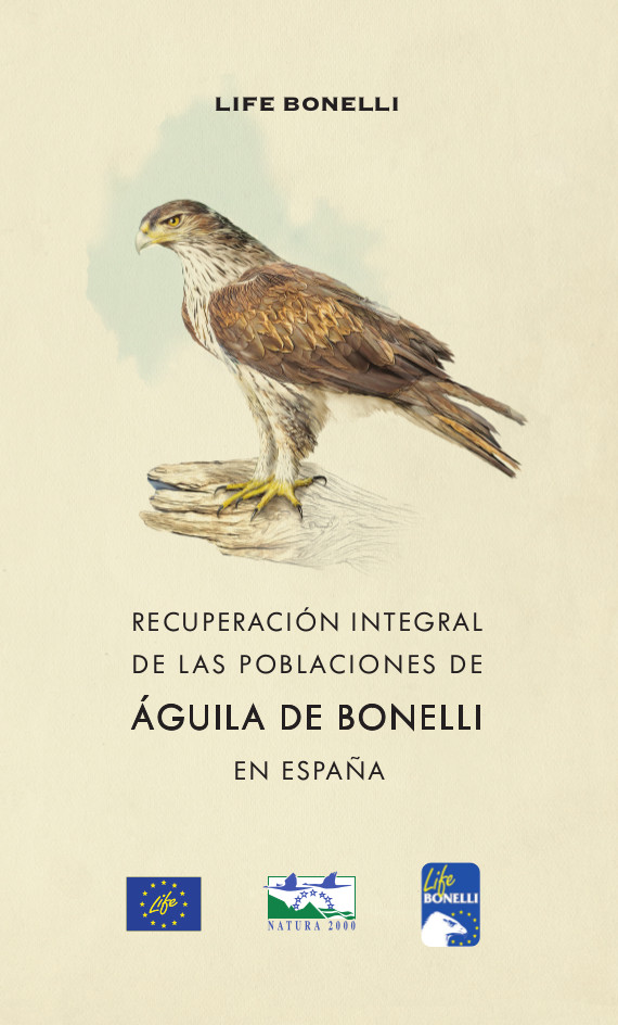 Portada del libro "Recuperación integral de las poblaciones de águila de Bonelli en España".