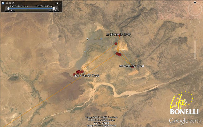 Mapa últimos movimientos de Zahara