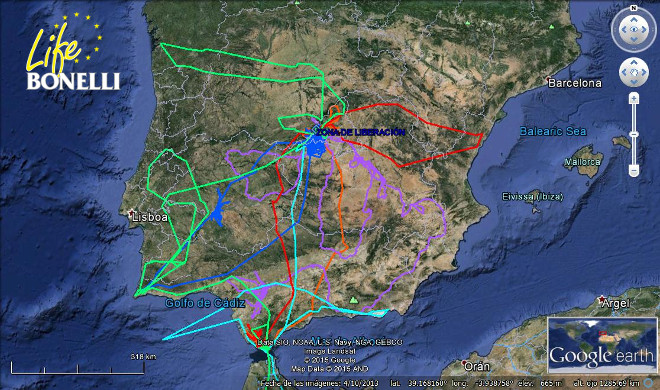 Viajes de Zahara, Yser, Graná, Turón, Atalaya y Verdún.