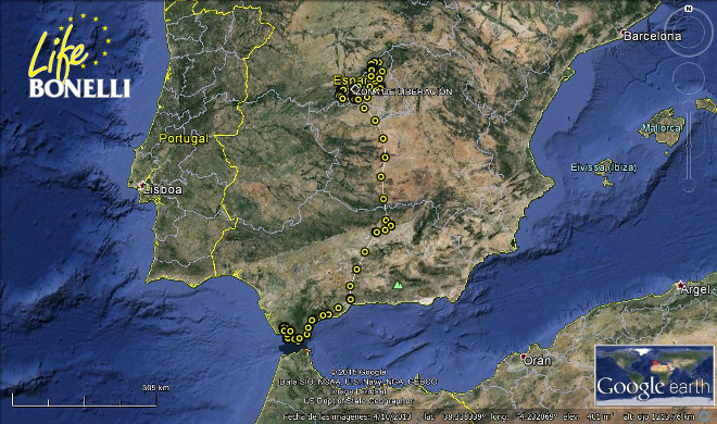 Desplazamiento de 'Yser' hasta llegar al Estrecho de Gibraltar.