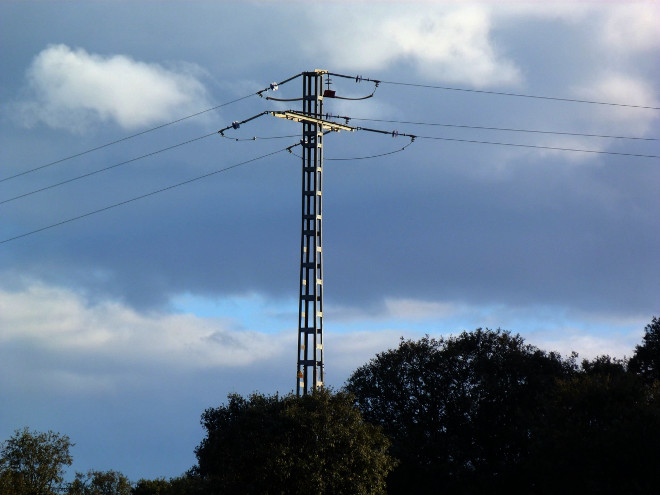 Apoyo de Brea de Tajo donde se electrocutó el águila imperial.