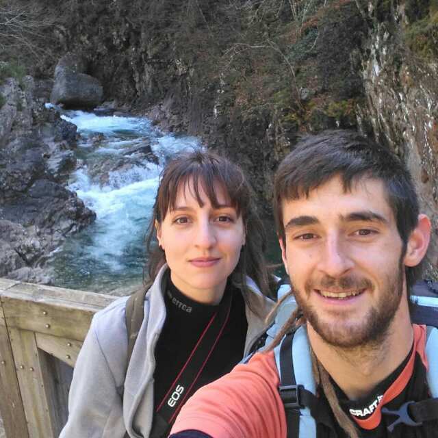 Álvaro junto con su pareja Eleonora, ambos muy vinculados a la "gran familia" de GREFA.