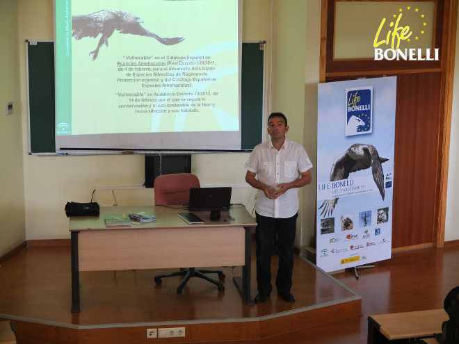 Foto nº 6.- D. Agustín Madero Montero. Coordinador del Life Bonelli en Andalucía.